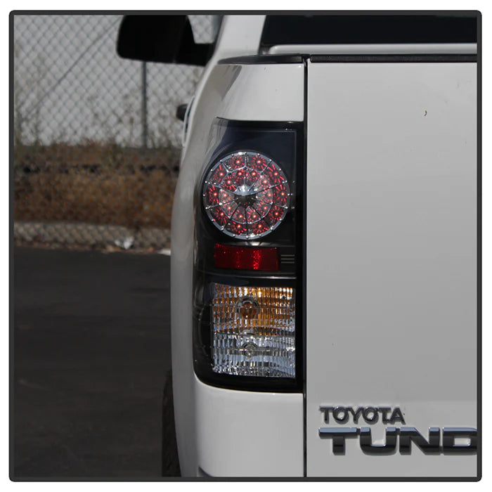 Spyder Black W/LED Tail Lights for Tundra (2007-2013)