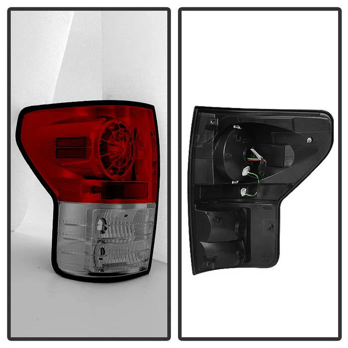 Spyder Red Clear W/LED Tail Lights for Tundra (2007-2013)