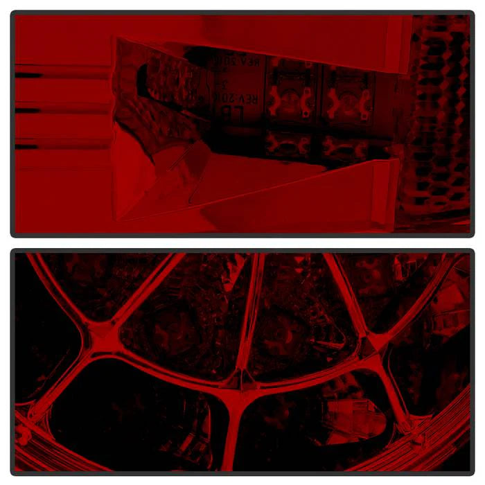 Spyder Red Clear W/LED Tail Lights for Tundra (2007-2013)