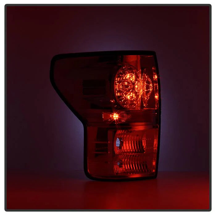 Spyder Red Clear W/LED Tail Lights for Tundra (2007-2013)