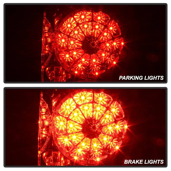 Spyder Red Clear W/LED Tail Lights for Tundra (2007-2013)