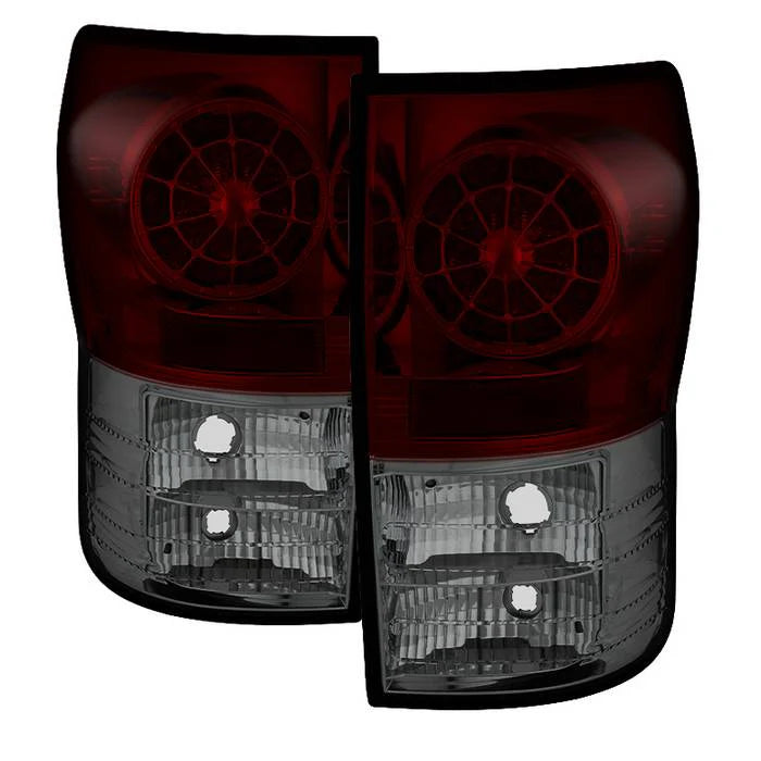 Spyder Red Smoke W/LED Tail Lights for Tundra (2007-2013)