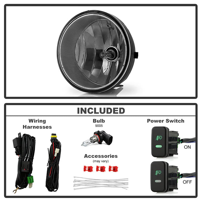 Spyder Smoke OEM Fog Lights W/Switch for Tundra W/O cover (2007-2013)