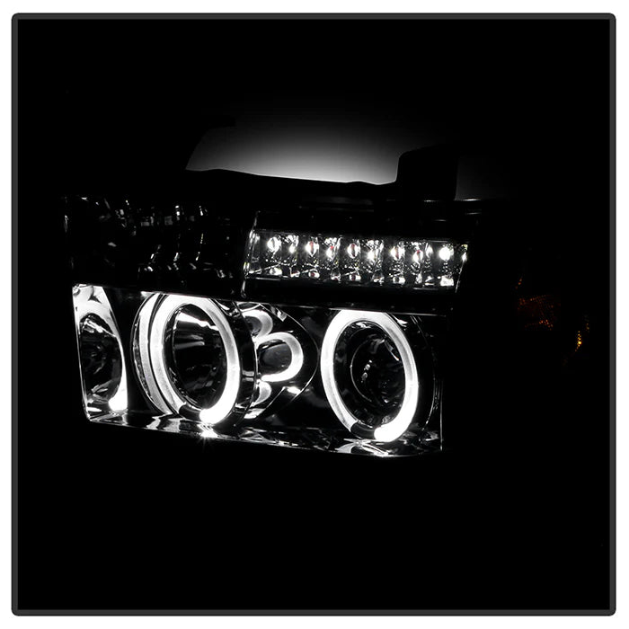 Spyder Smoke Projector Headlights W/LED Halo for Tundra (2007–2013)