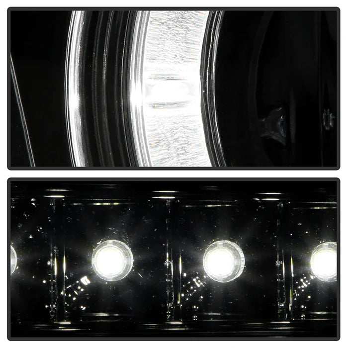 Spyder Smoke Projector Headlights W/LED Halo for Tundra (2007–2013)