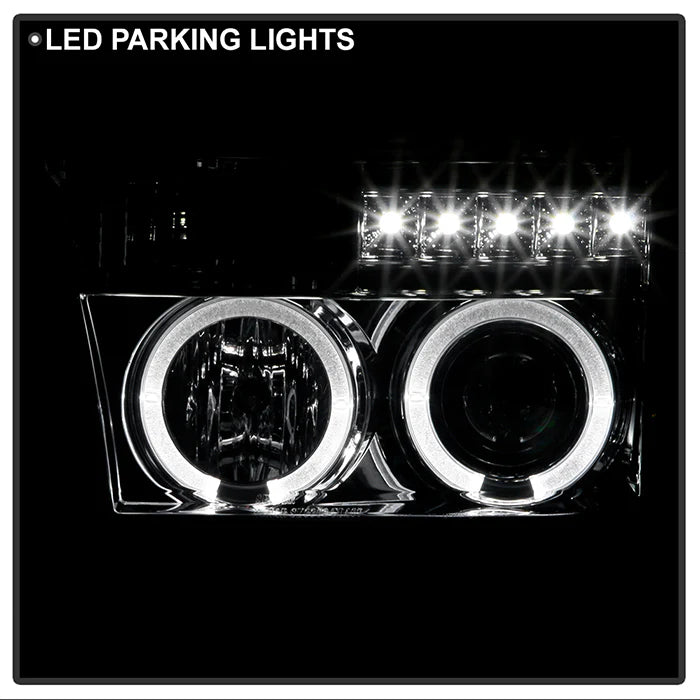 Spyder Smoke Projector Headlights W/LED Halo for Tundra (2007–2013)