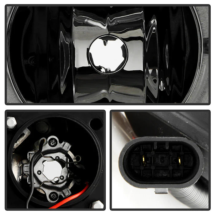 Spyder Smoke Projector Headlights W/LED Halo for Tundra (2007–2013)