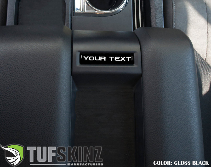 Tufskinz Center Console Badge-Custom Text For Tundra (2014-2021)