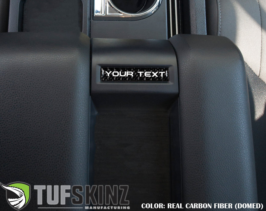 Tufskinz Center Console Badge-Custom Text For Tundra (2014-2021)