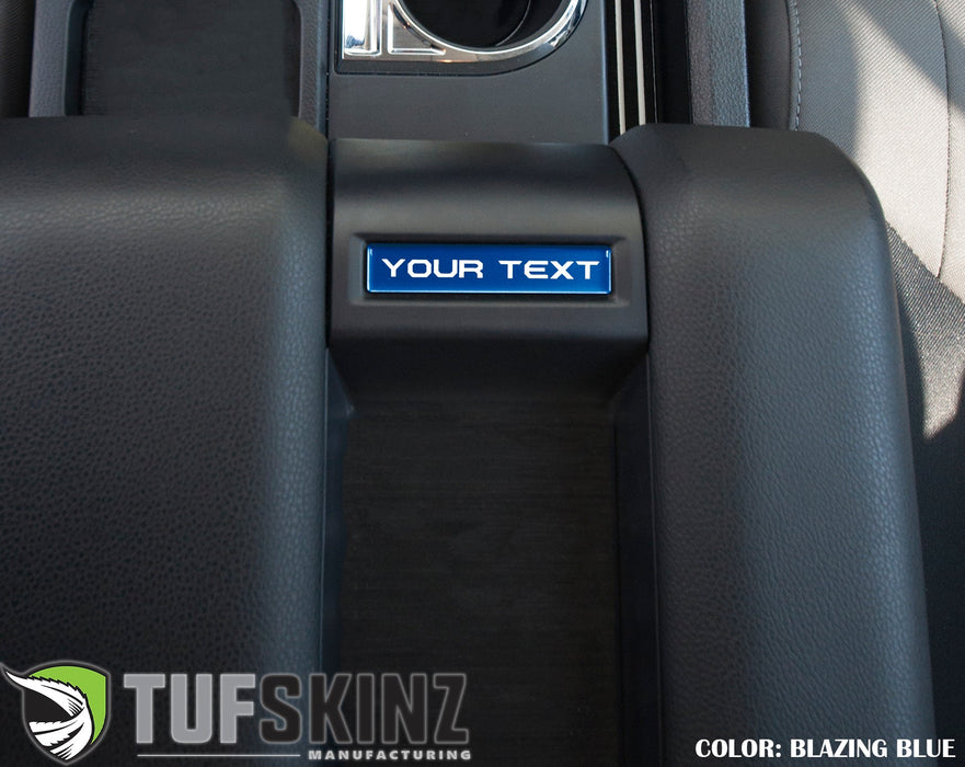 Tufskinz Center Console Badge-Custom Text For Tundra (2014-2021)