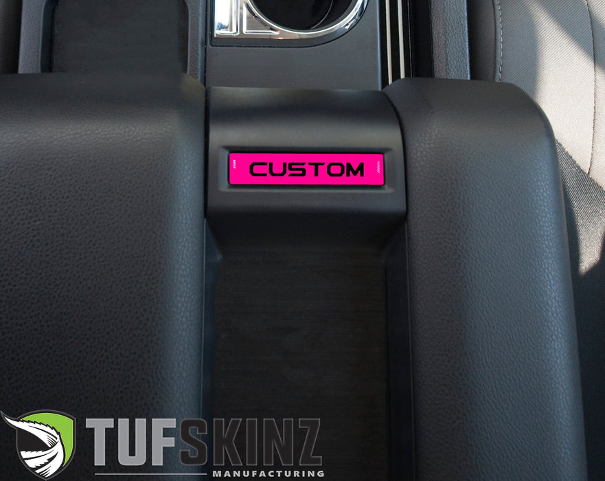 Tufskinz Center Console Badge-Custom Text For Tundra (2014-2021)