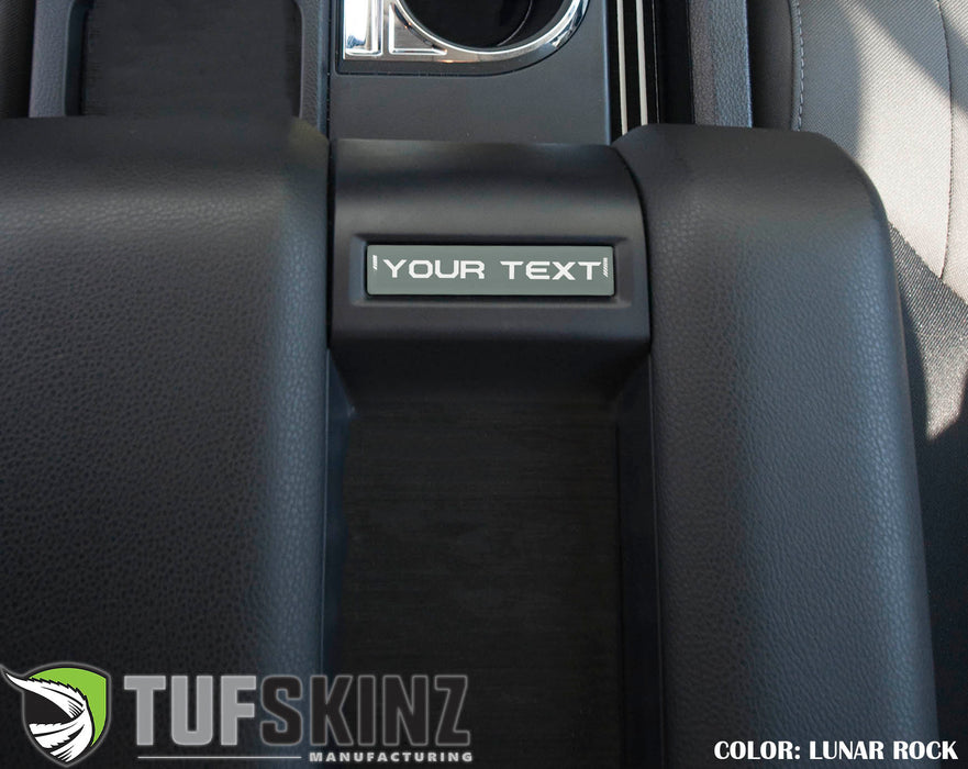 Tufskinz Center Console Badge-Custom Text For Tundra (2014-2021)
