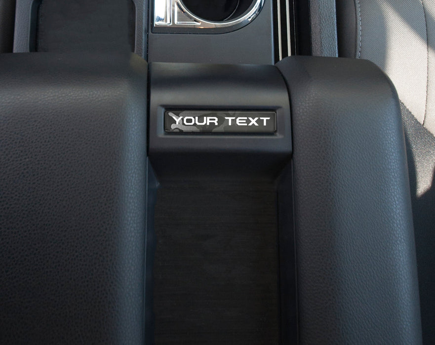 Tufskinz Center Console Badge-Custom Text For Tundra (2014-2021)