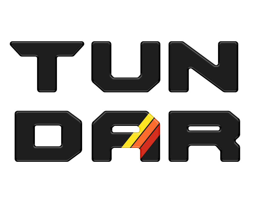 Tufskinz Bed Rail Tailgate Letter Overlays For Tundra (2022-Current)