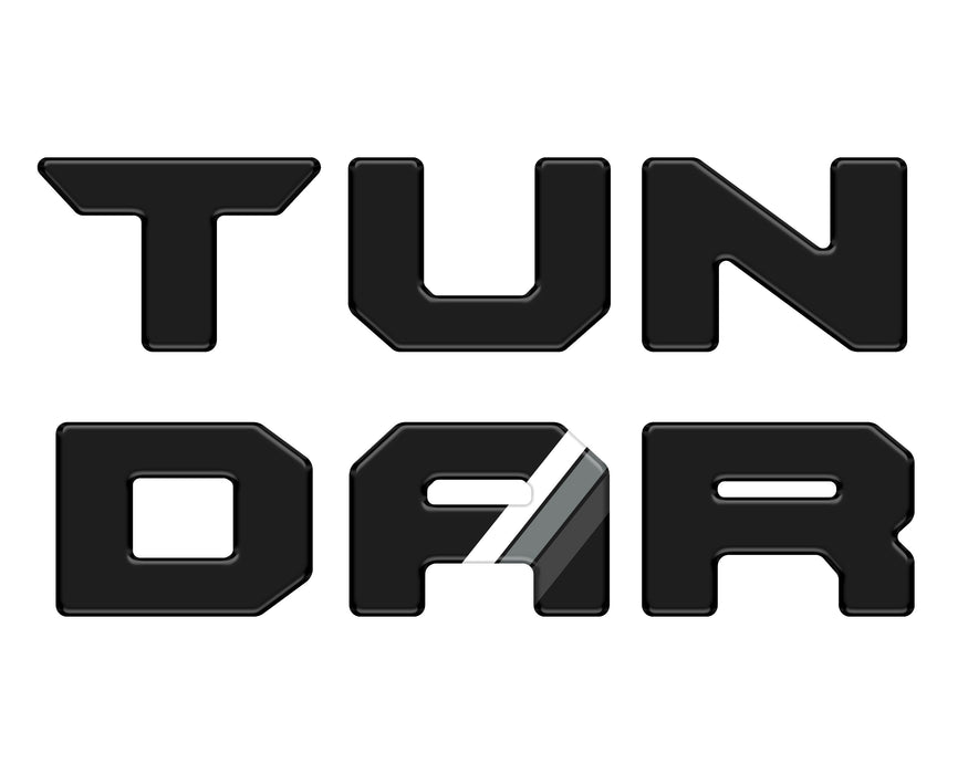 Tufskinz Bed Rail Tailgate Letter Overlays For Tundra (2022-Current)
