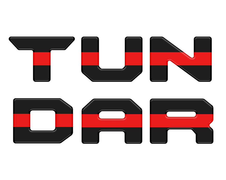 Tufskinz Bed Rail Tailgate Letter Overlays For Tundra (2022-Current)