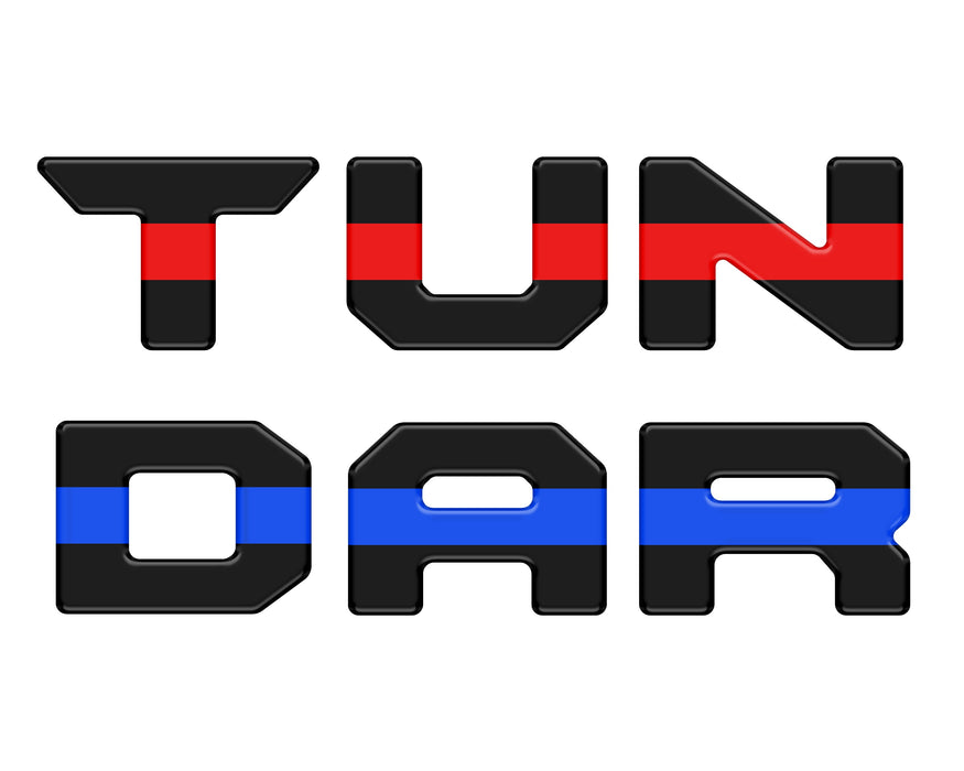 Tufskinz Bed Rail Tailgate Letter Overlays For Tundra (2022-Current)