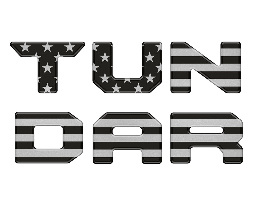 Tufskinz Bed Rail Tailgate Letter Overlays For Tundra (2022-Current)