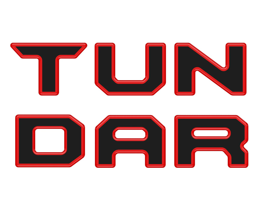 Tufskinz Bed Rail Tailgate Letter Overlays For Tundra (2022-2024)
