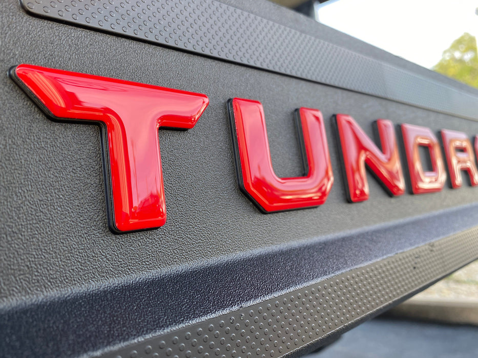Tufskinz Bed Rail Tailgate Letter Overlays For Tundra (2022-Current)
