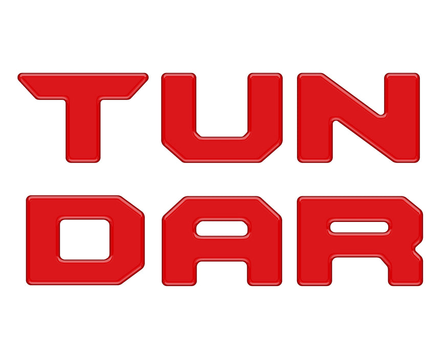 Tufskinz Bed Rail Tailgate Letter Overlays For Tundra (2022-Current)