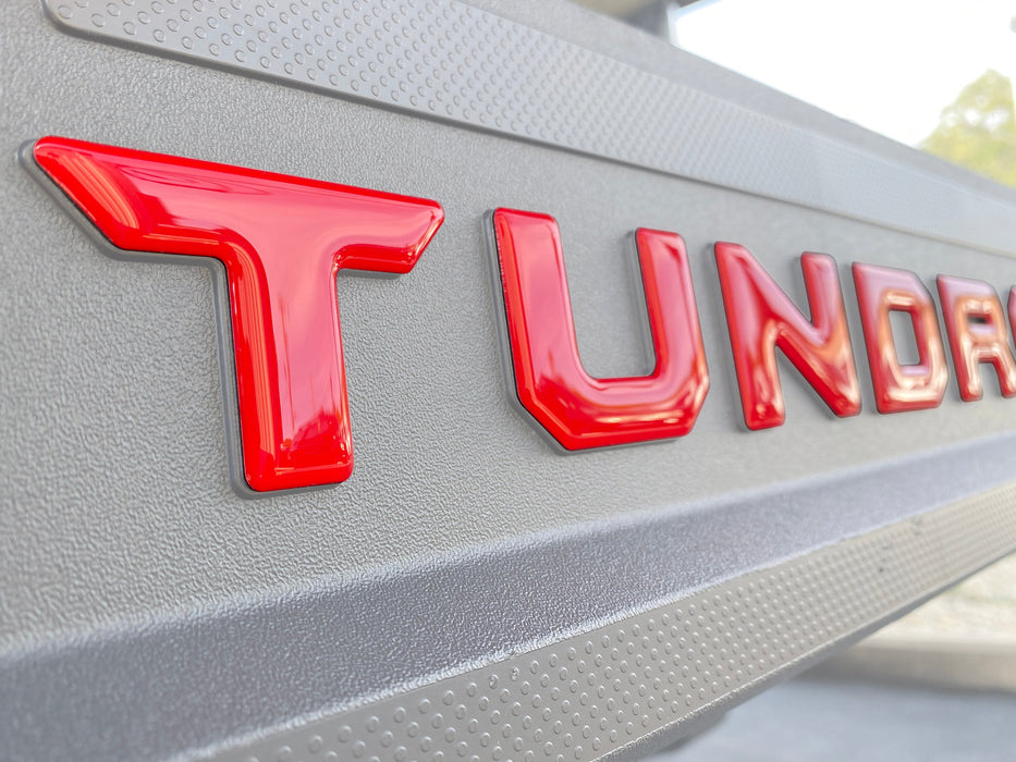 Tufskinz Bed Rail Tailgate Letter Overlays For Tundra (2022-Current)