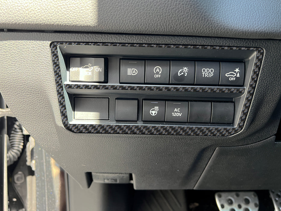 Tufskinz Dim Switch Panel Accent Overlays For Tundra (2022-Current)