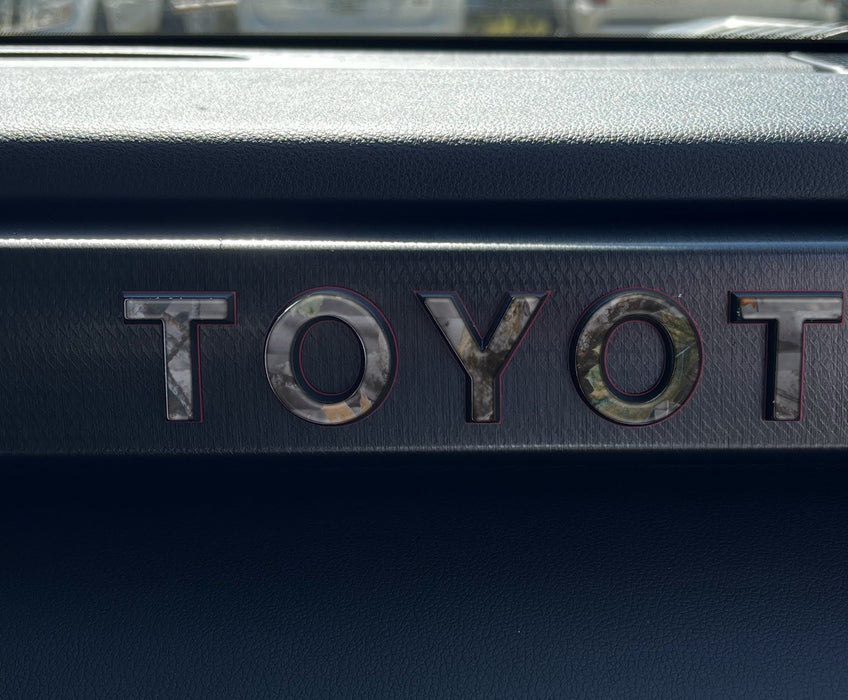 Tufskinz TRD Pro Glovebox Letter Overlays For Tundra (2022-Current)