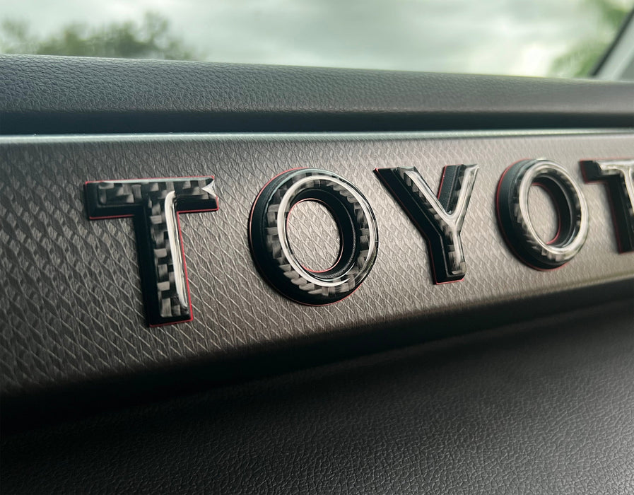 Tufskinz TRD Pro Glovebox Letter Overlays For Tundra (2022-Current)