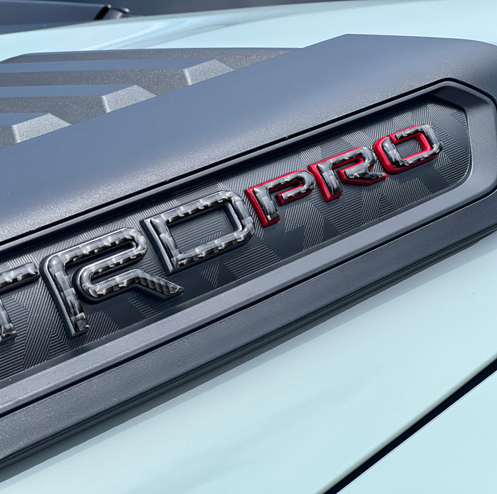 Tufskinz Hood Louver Letter Overlays For Tundra (2022-Current)