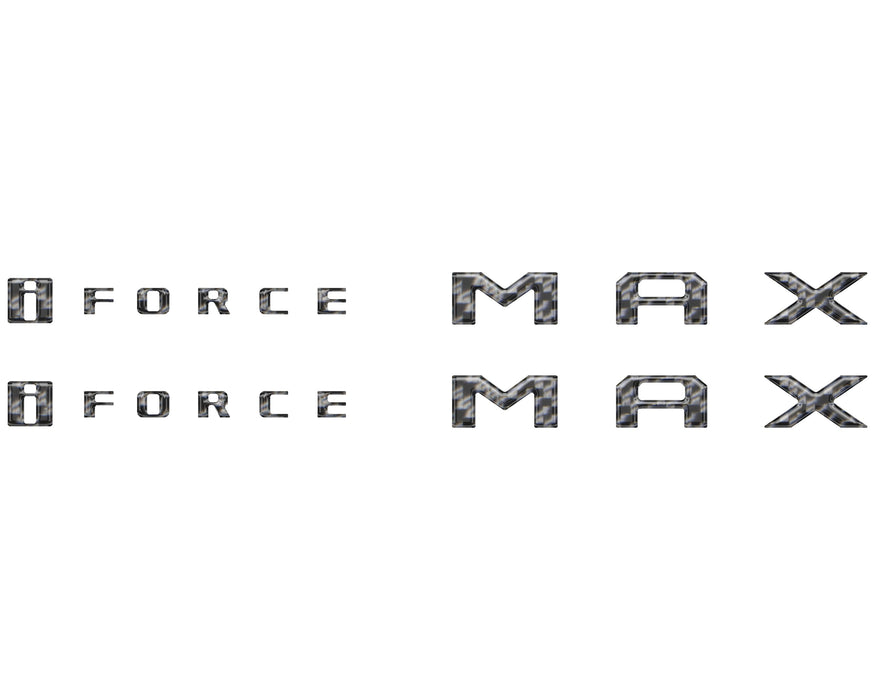 Tufskinz I Force Max Hood Louver Letter Overlays For Tundra (2022-Current)