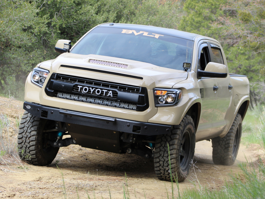 Cali Raised 42" Hidden Grille Curved LED Light Bar Mounting Brackets For Tundra (2014-2021)