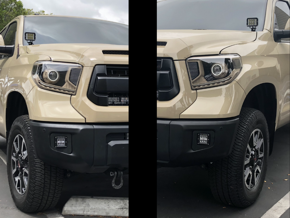 Cali Raised Led Fog Light Pod Replacements Brackets For Tundra (2014-2021)