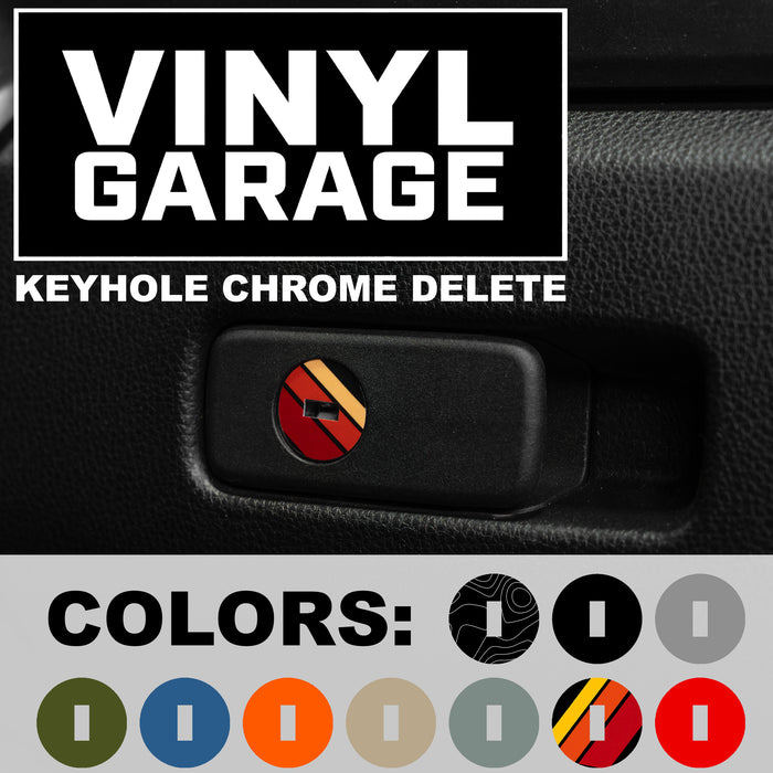 Vinyl Garage Glove Box Keyhole Cover