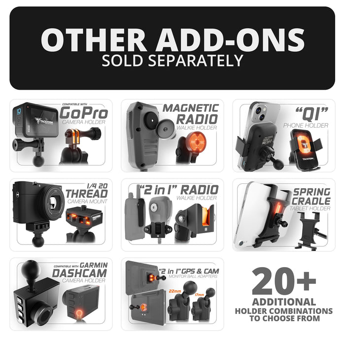 Tackform LINK™ Vent Mount Bracket With 20mm Ball | 2016-2023 Toyota Tacoma and 2014-2021 Toyota Tundra