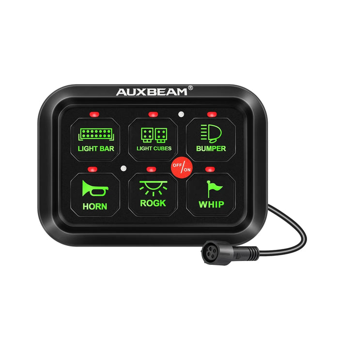 Auxbeam 6 Gang LED Switch Panel Kit — Tundra Lifestyle Auxbeam 6 Gang LED Switch Panel Kit — Tundra Lifestyle