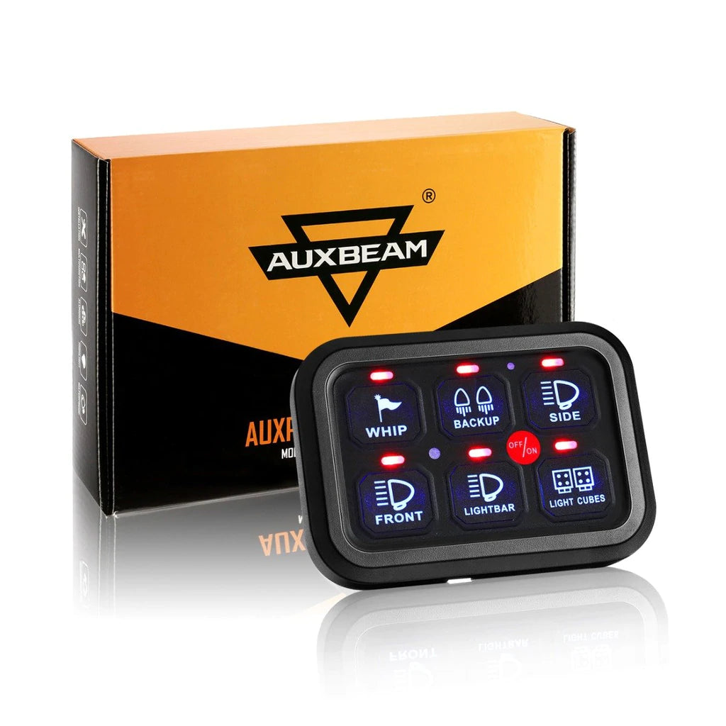 Auxbeam 6 Gang LED Switch Panel Kit — Tundra Lifestyle Auxbeam 6 Gang LED Switch Panel Kit — Tundra Lifestyle
