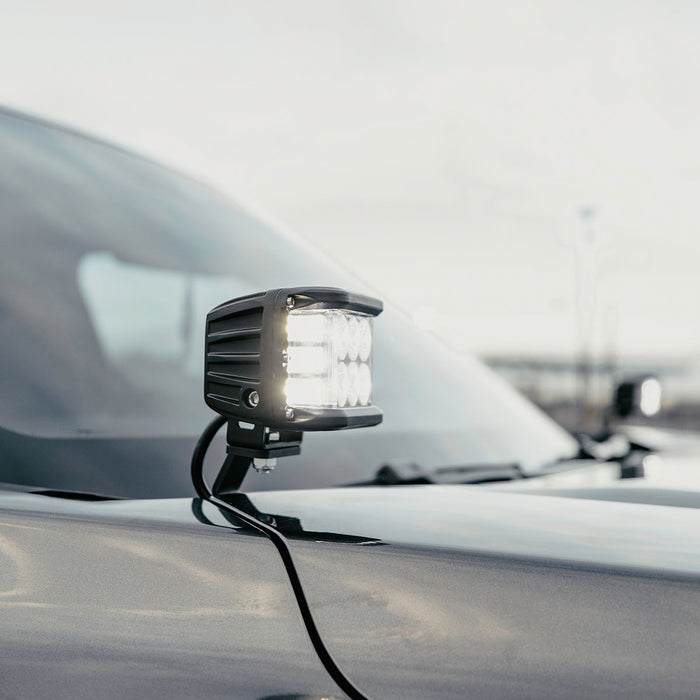 Cali Raised Low Profile Ditch Light Brackets Kit For Tundra (2022-Current)