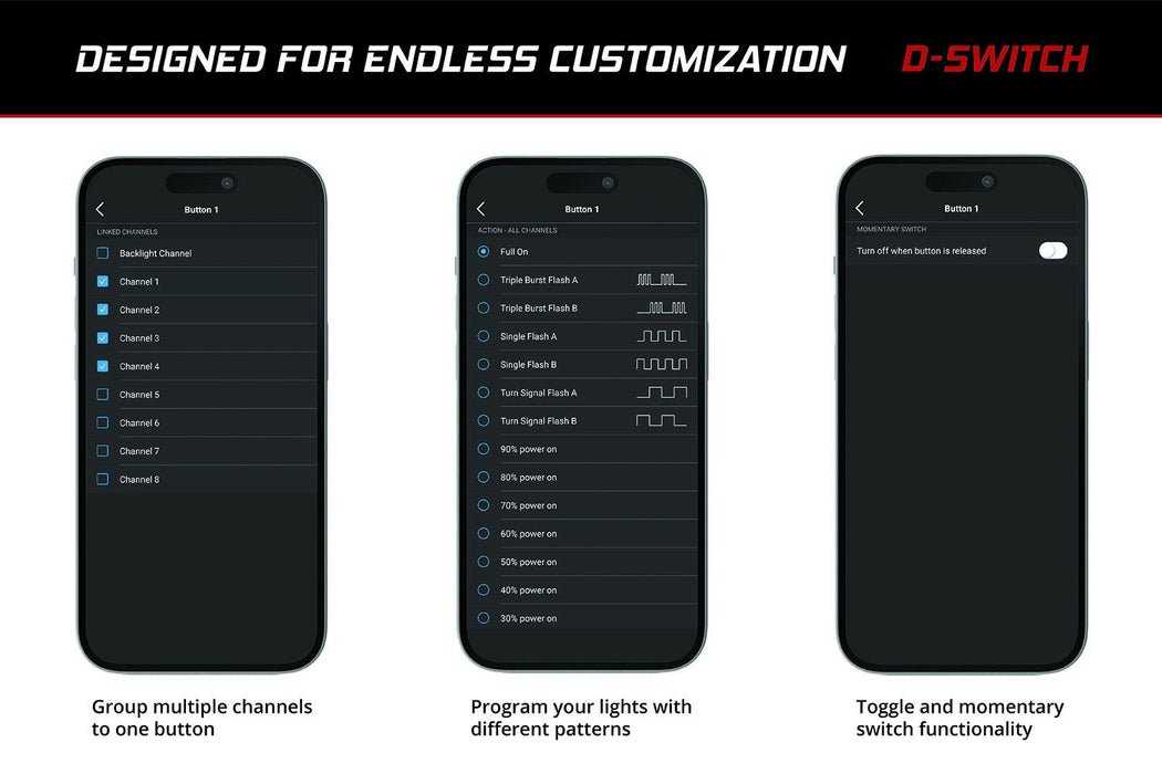 Diode Dynamics D-Switch 8-Channel Switch Panel for Tundra