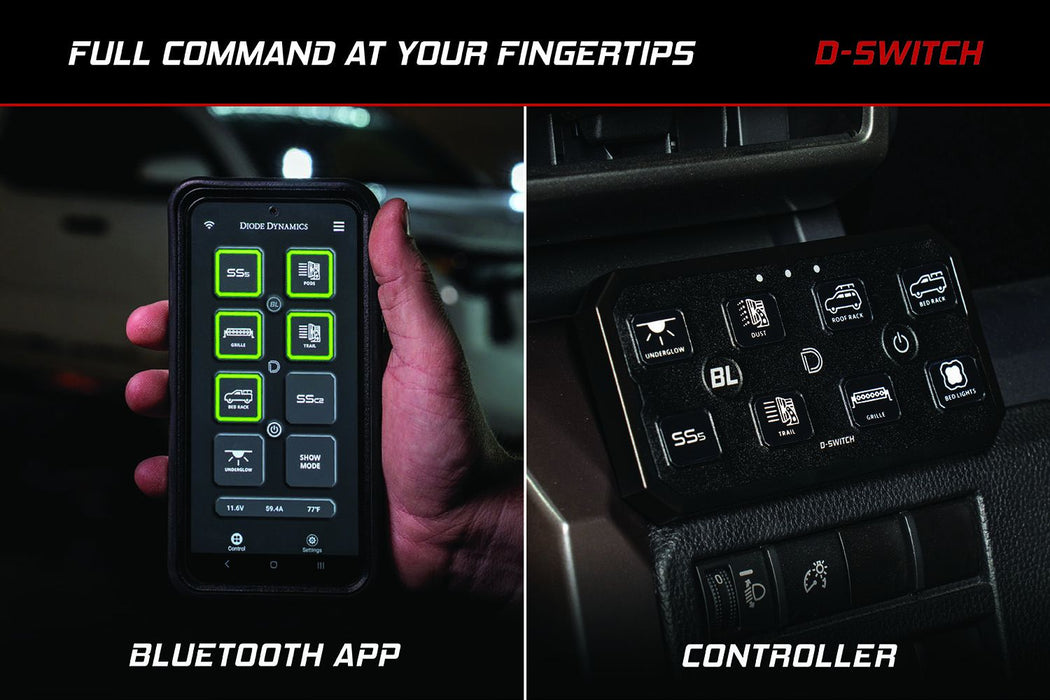 Diode Dynamics D-Switch 8-Channel Switch Panel for Tundra
