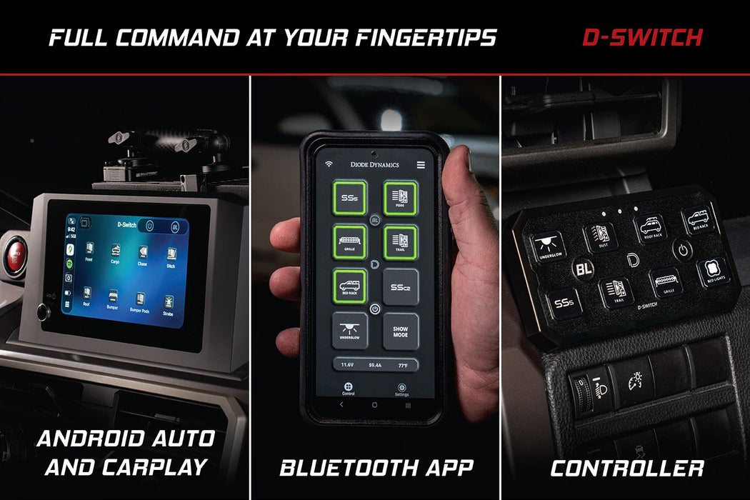 Diode Dynamics D-Switch 8-Channel Switch Panel For Tundra