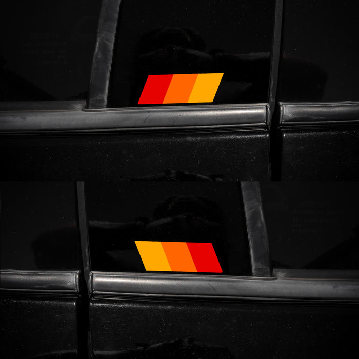 Vinyl Garage B Pillar Three Stripe Decal