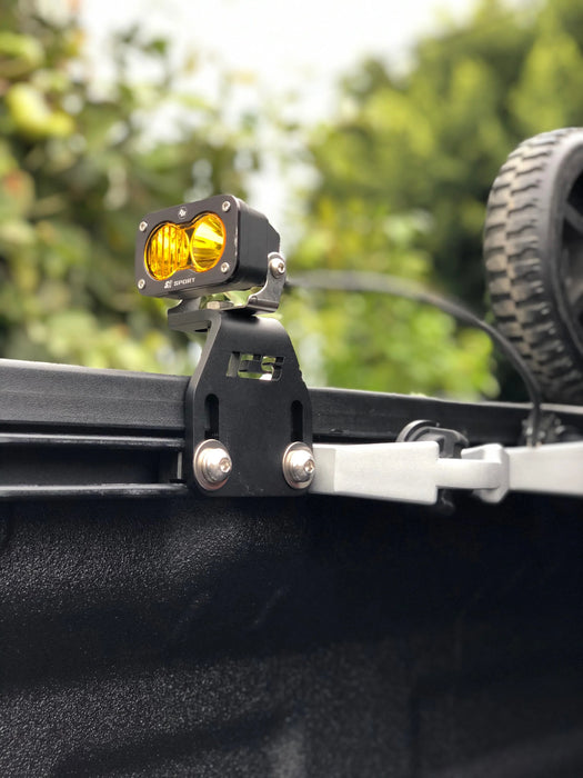 ICS Bed Rail Chase Light Brackets