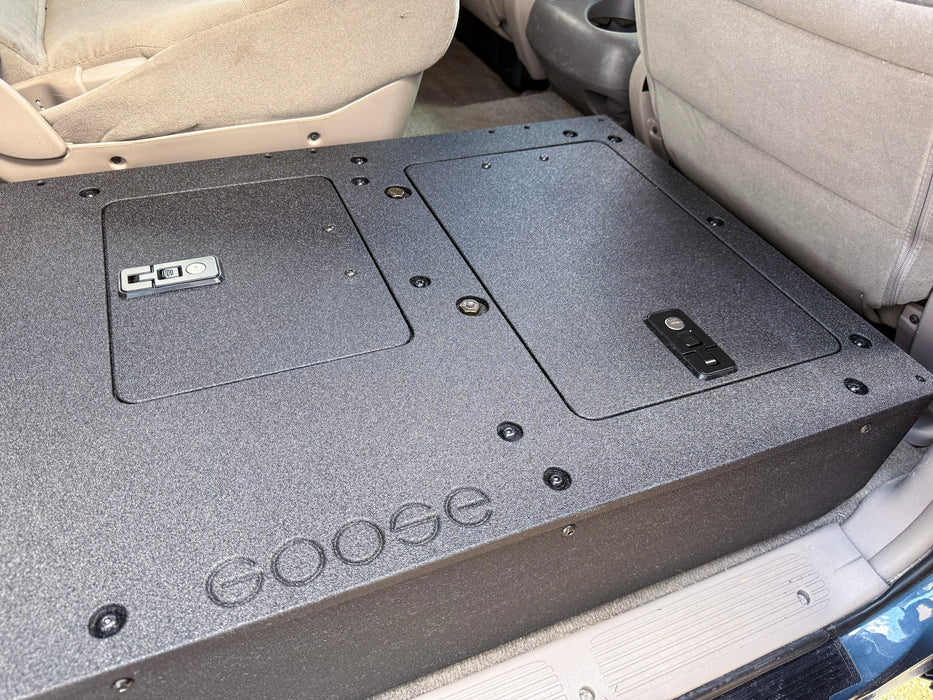 Goose Gear Double Cab Second Row Seat Delete Plate System For Tundra (2000-2006)