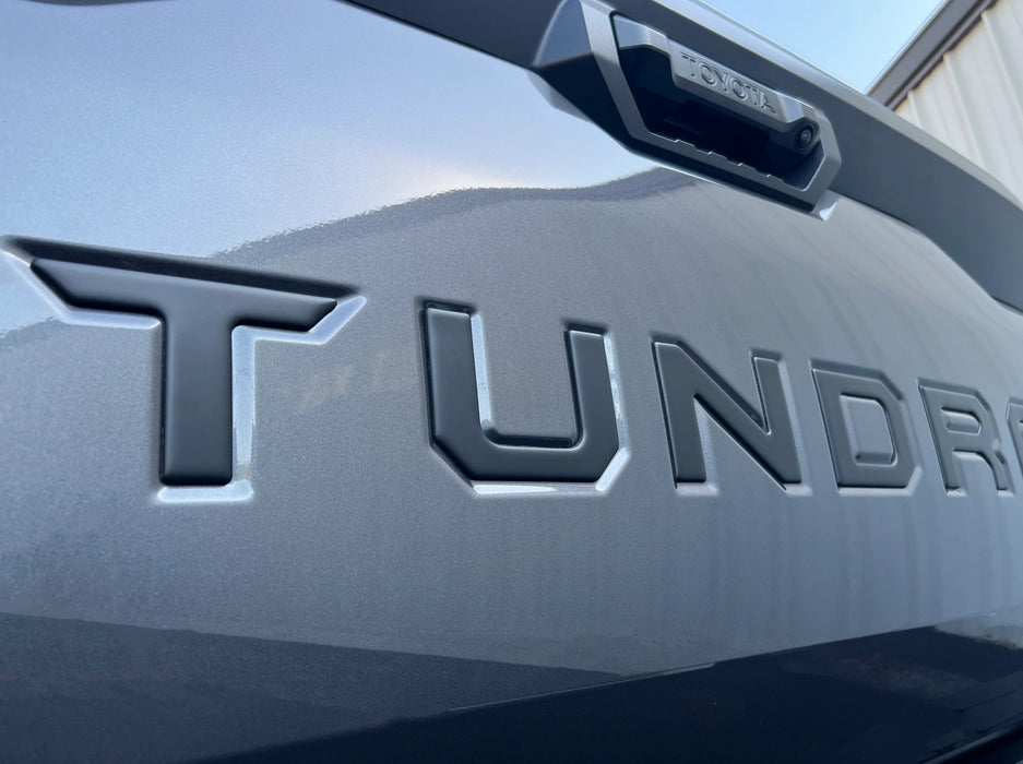 AFX-TRIMS Raised Tailgate Letters For Toyota Tundra 2022-2025 – Red Gloss Finish, Made In USA