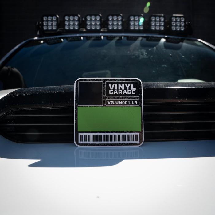 Vinyl Garage Glove Box Keyhole Cover