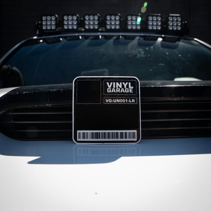 Vinyl Garage Glove Box Keyhole Cover