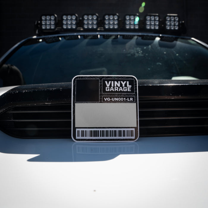 Vinyl Garage Glove Box Keyhole Cover