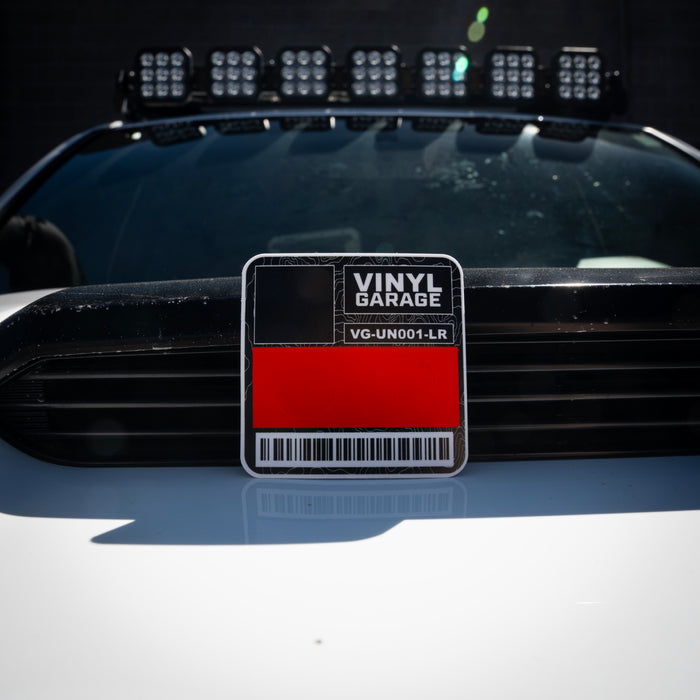 Vinyl Garage Glove Box Keyhole Cover