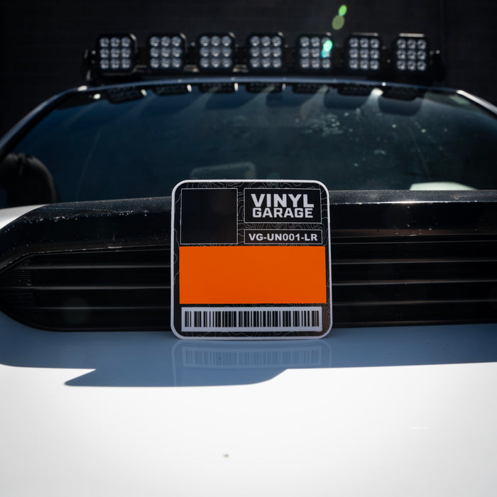 Vinyl Garage Glove Box Keyhole Cover